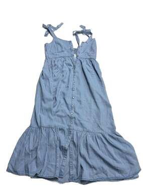 Levi's Katherine Maxi A-Line Denim Dress in Medium Wash